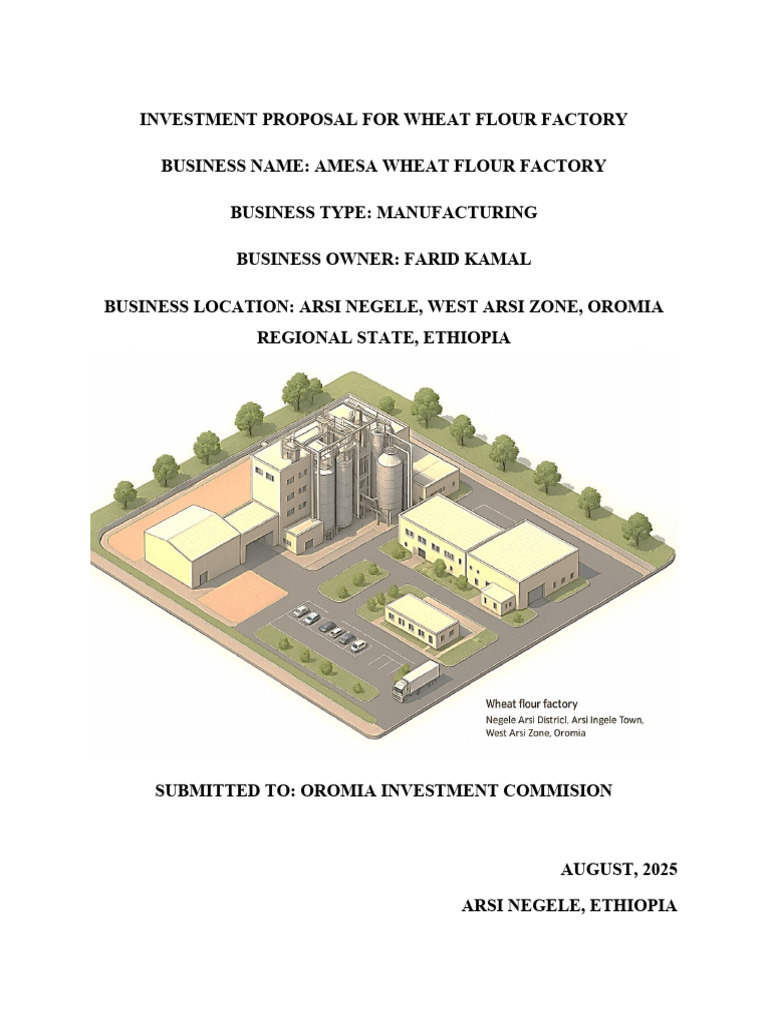 Wheat Flour Factory Investment Proposal | PDF | Inflation | Expense