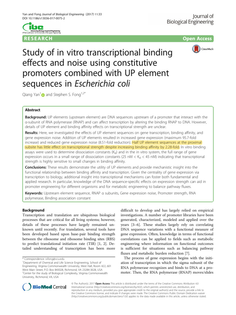 UP Element Half 2017 | PDF | Promoter (Genetics) | Gene Expression