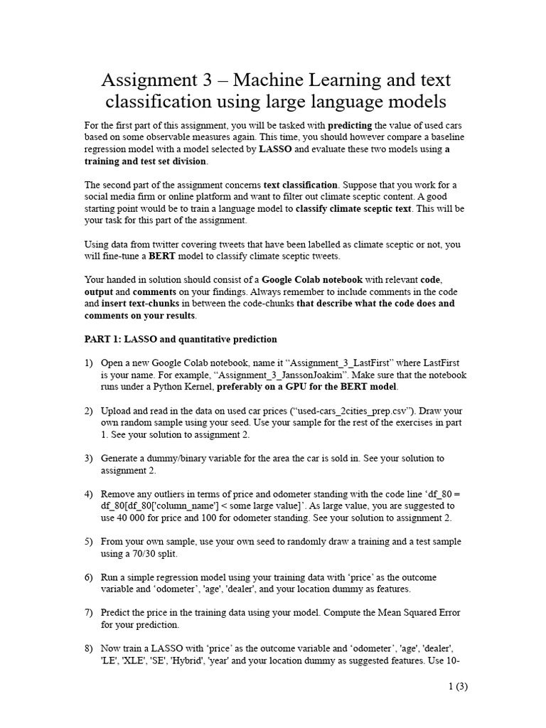 Assignment_3_final | PDF | Statistical Classification | Machine Learning
