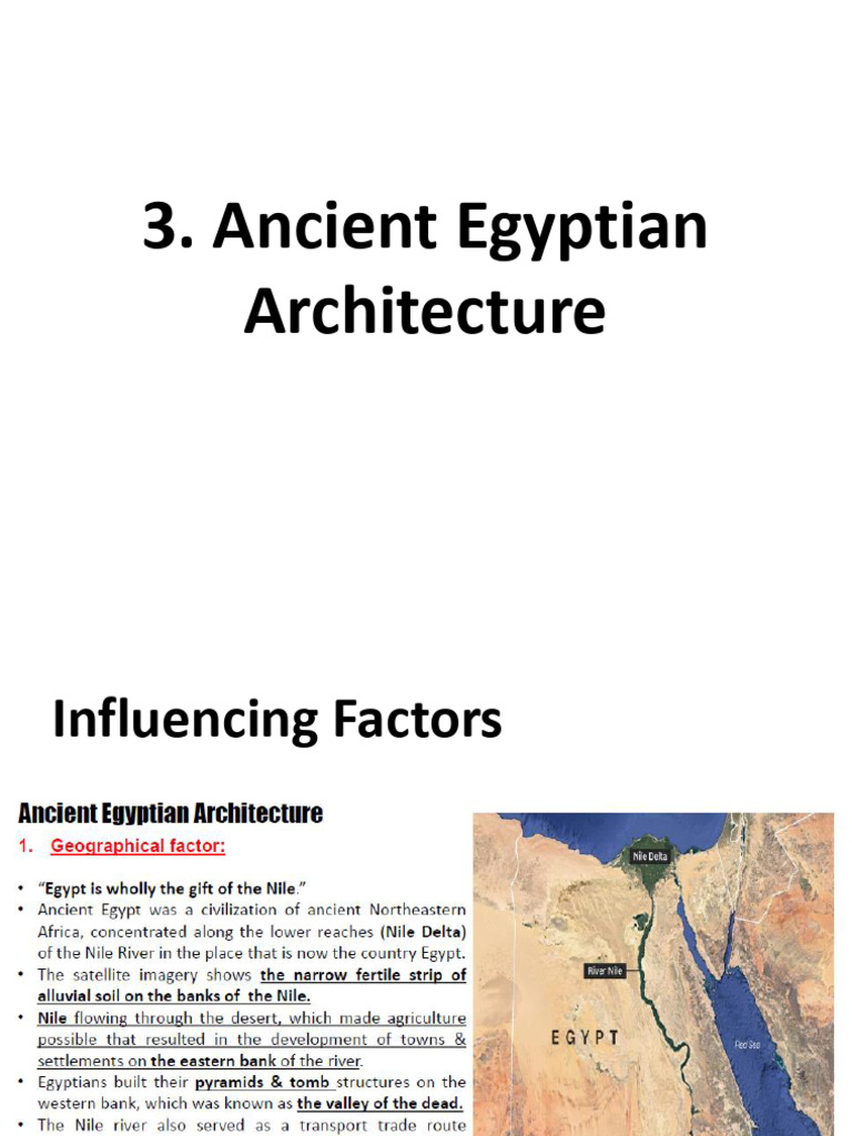 Ancient Egyptian Architecture Factors | PDF