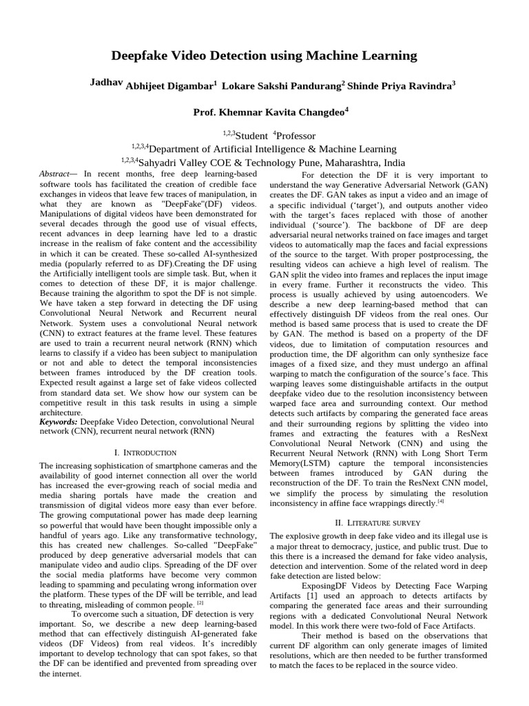 IEEE Paper Group_5 | PDF | Deep Learning | Machine Learning
