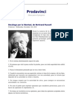 Bertrand Russell - Decálogo Por La Libertad