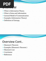 Shannons Information Theory
