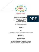 EPL Tender for Pipeline Construction