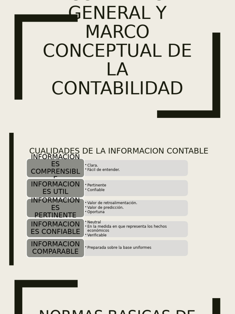 Contexto General y Marco Conceptual de La Contabilidad | PDF ...