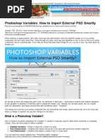 Download Photoshop Variables_ How to Import External PSD Smartly_ _ On Extra Pixel - Web Design  Development Online Magazine by Paris Elson SN95157806 doc pdf