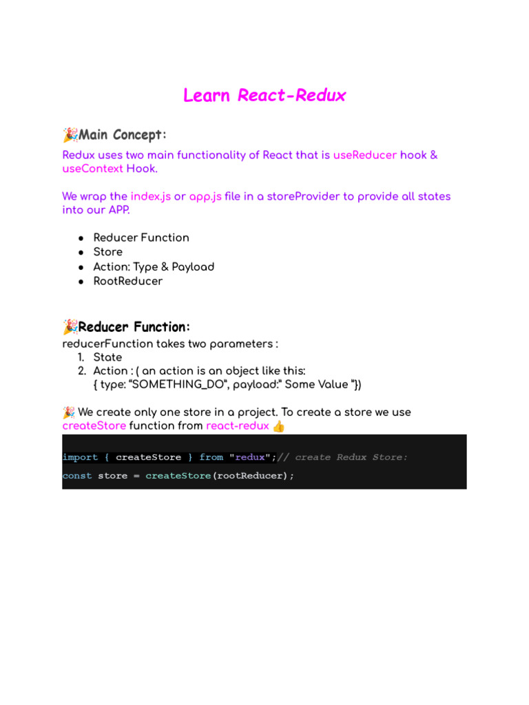 Redux Notes | PDF
