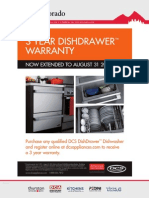 Promo - 2012 May DCS 3 Year Dish Drawer Warranty