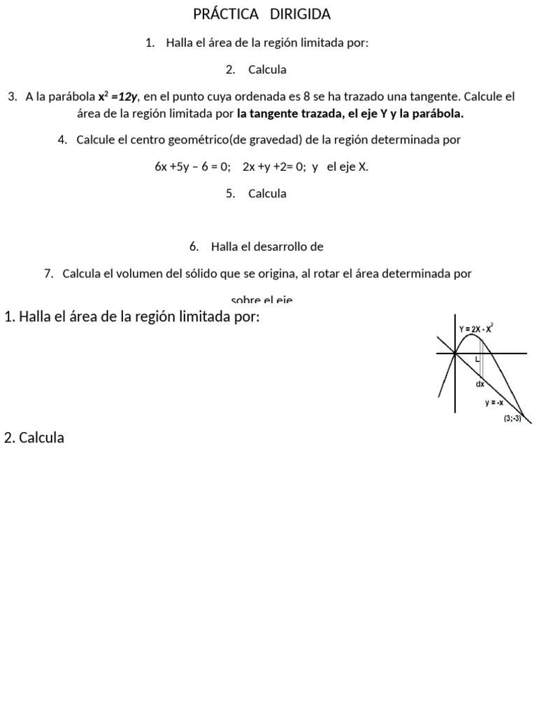 Práctida Dirigida | PDF