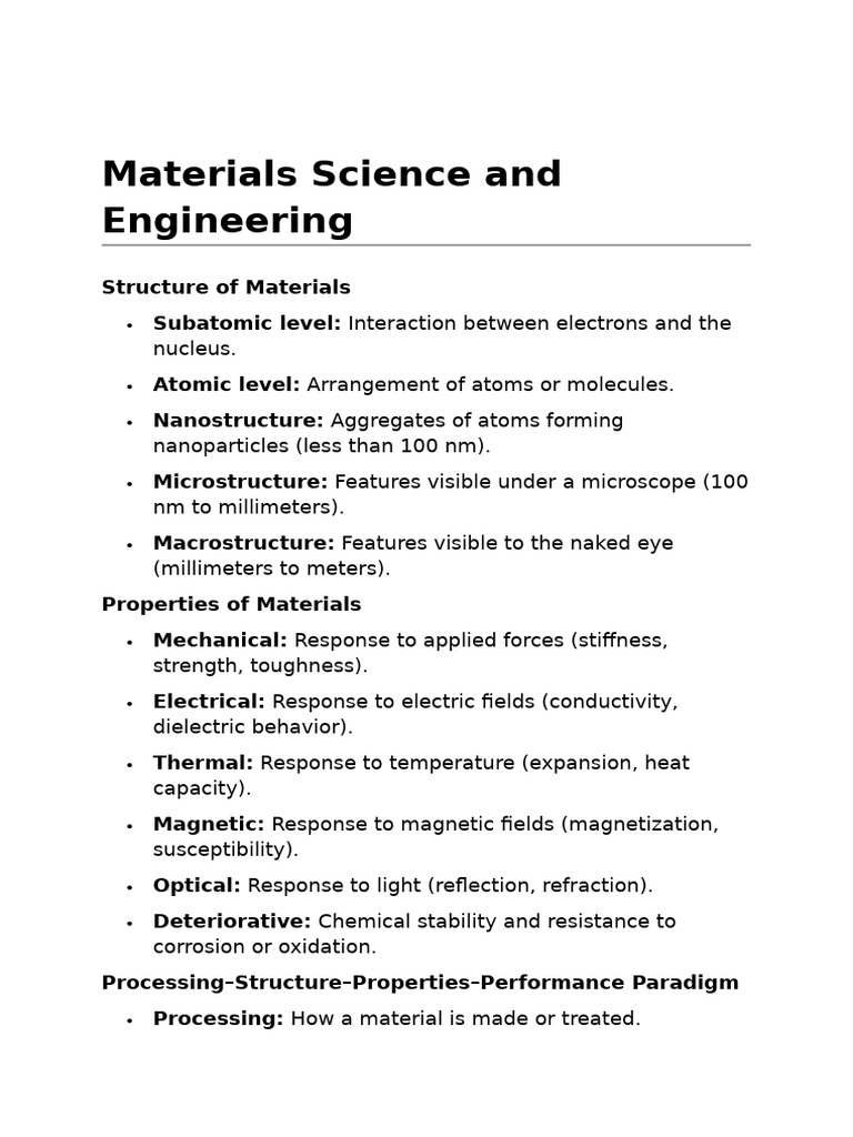 Understanding Materials Science Basics | PDF | Chemical Bond | Dislocation