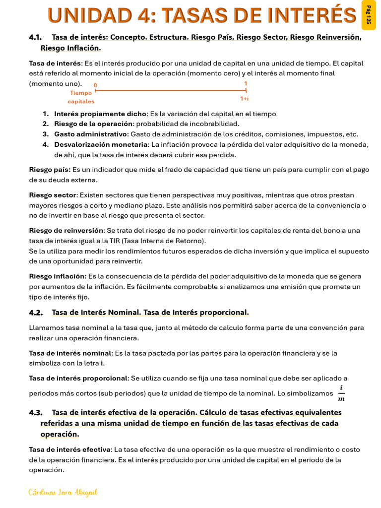 Conceptos Clave de Tasa de Interés | PDF | Inflación | Interés