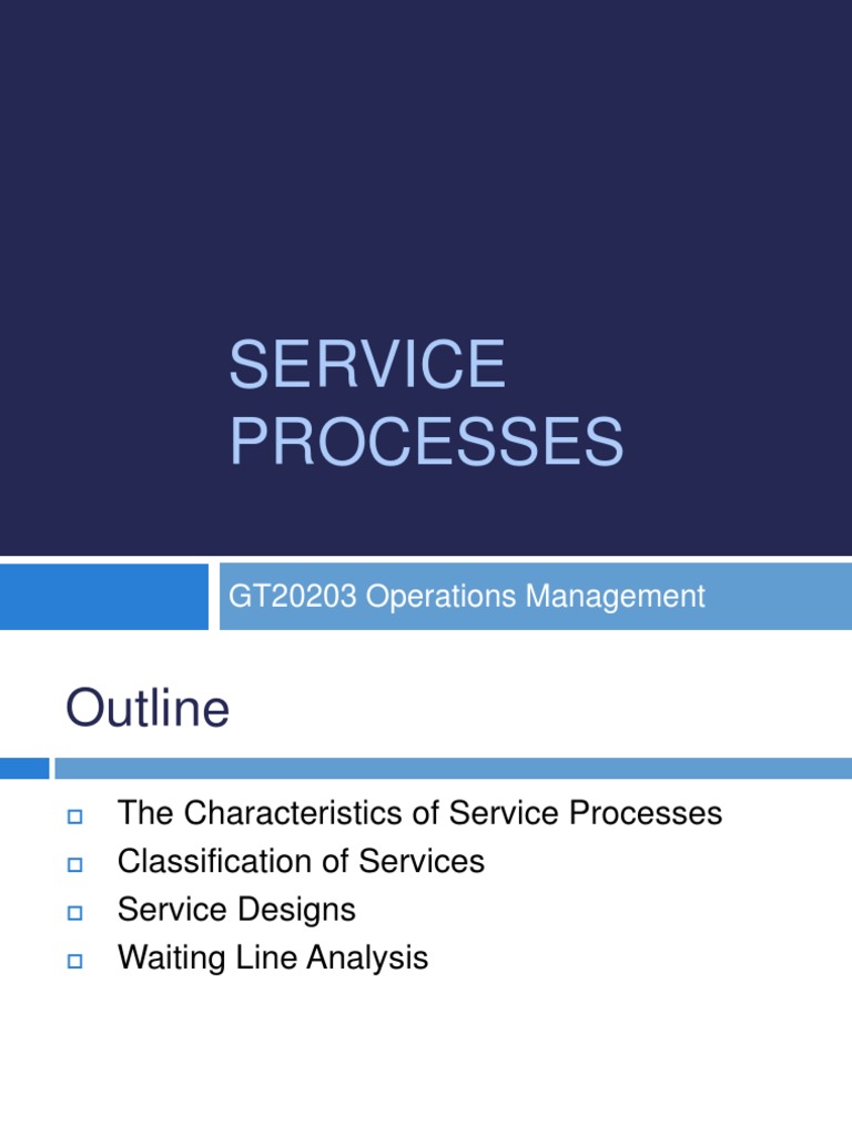 Service Processes | PDF