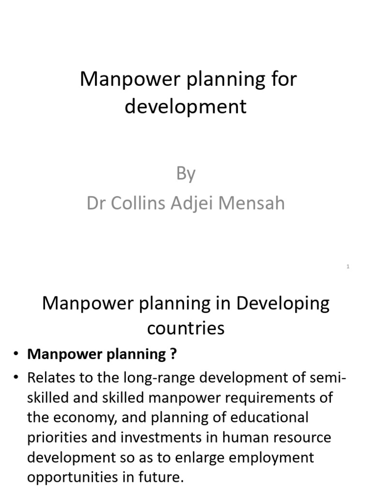 Manpower Planning in Developing Countries | PDF | Underemployment ...