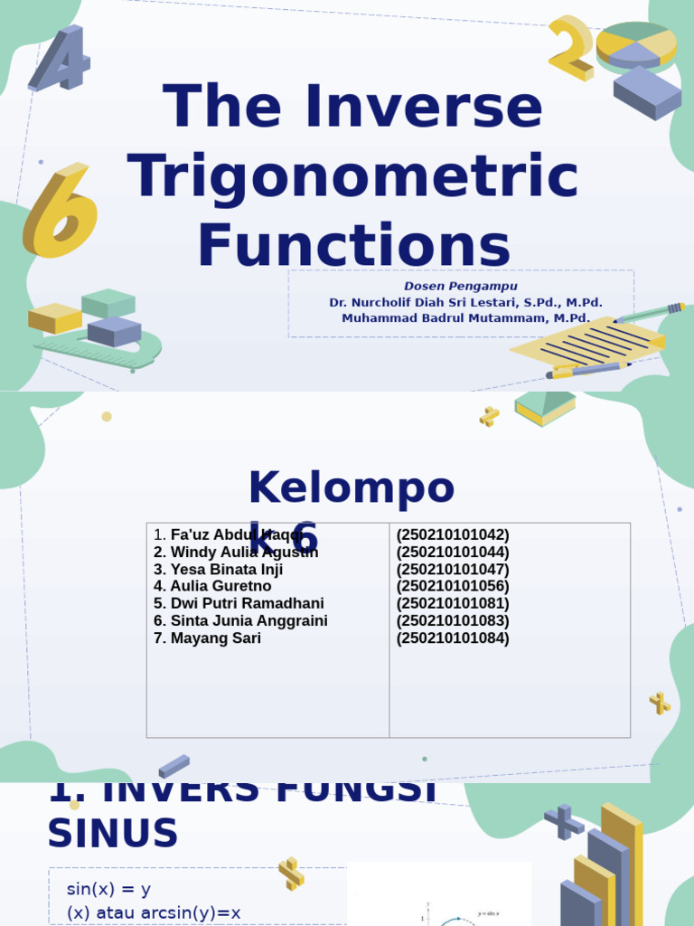 Invers Fungsi Trigonometri Lengkap | PDF