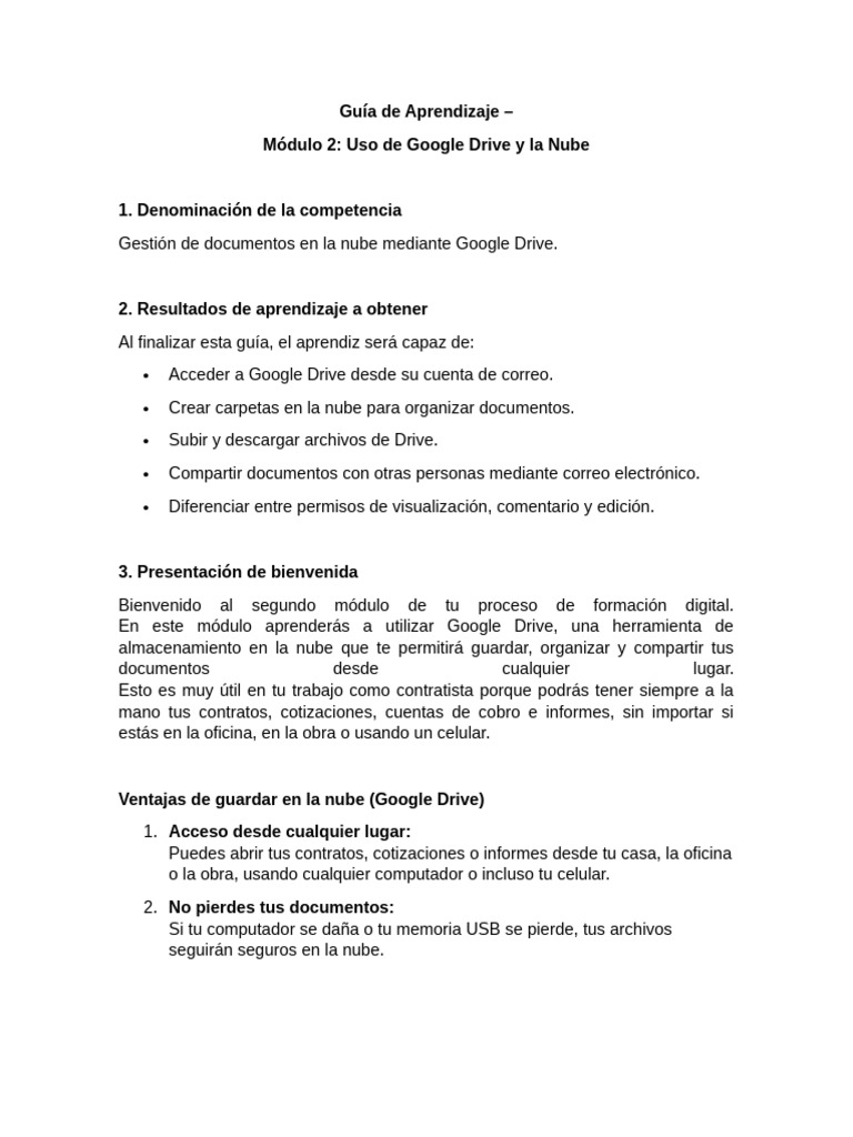 Uso Eficaz de Google Drive en la Nube | PDF | Archivo de computadora ...