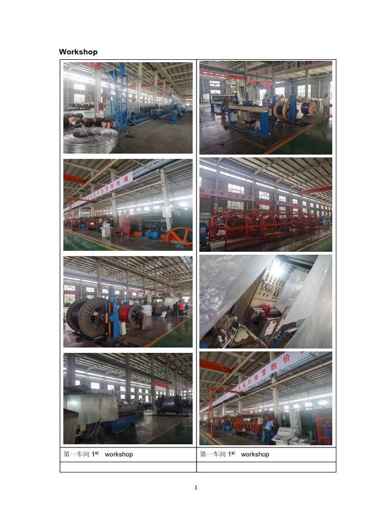 Workshop and Equipment | PDF