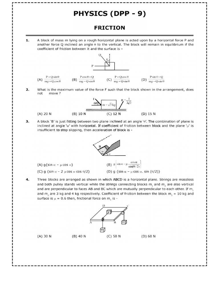 Friction | PDF