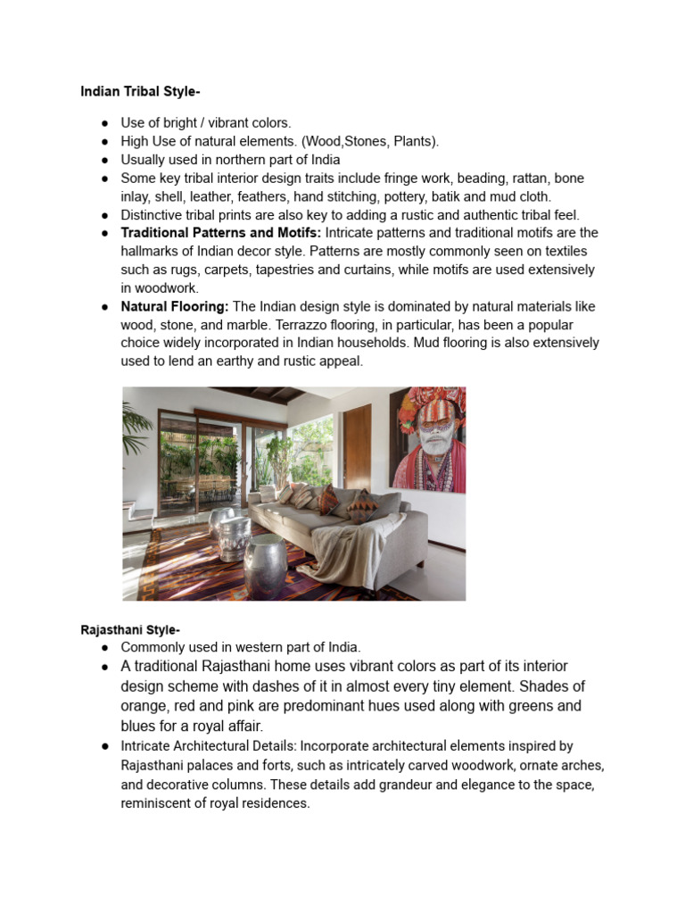 Indian Interior Designs | PDF | Furniture | Interior Design