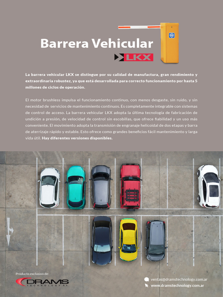 Barrera Vehicular LKX 2 | PDF | Vehículos | Vehículo de motor