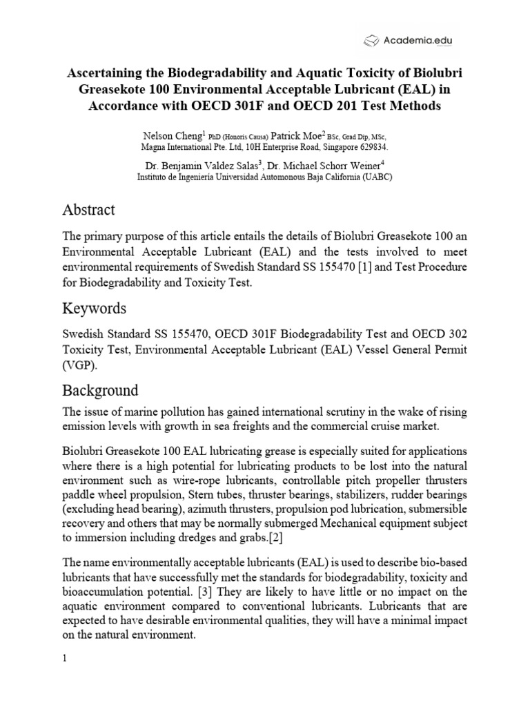 Edited Ascertaining The Biodegradability and Aq-Printed | PDF ...