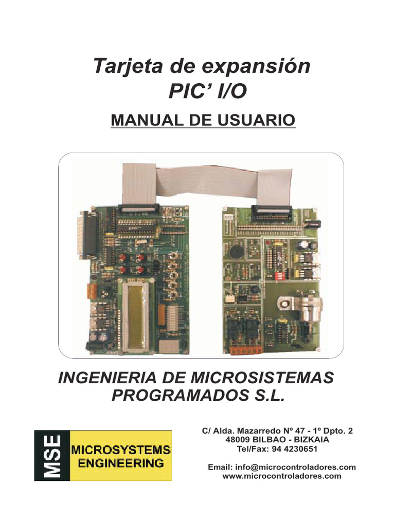 Manual de Usuario Micro’PIC I/O | PDF | Relé | Microcontrolador
