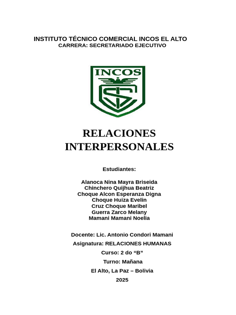 Relaciones Interpersonal | PDF | Las emociones | Empatía