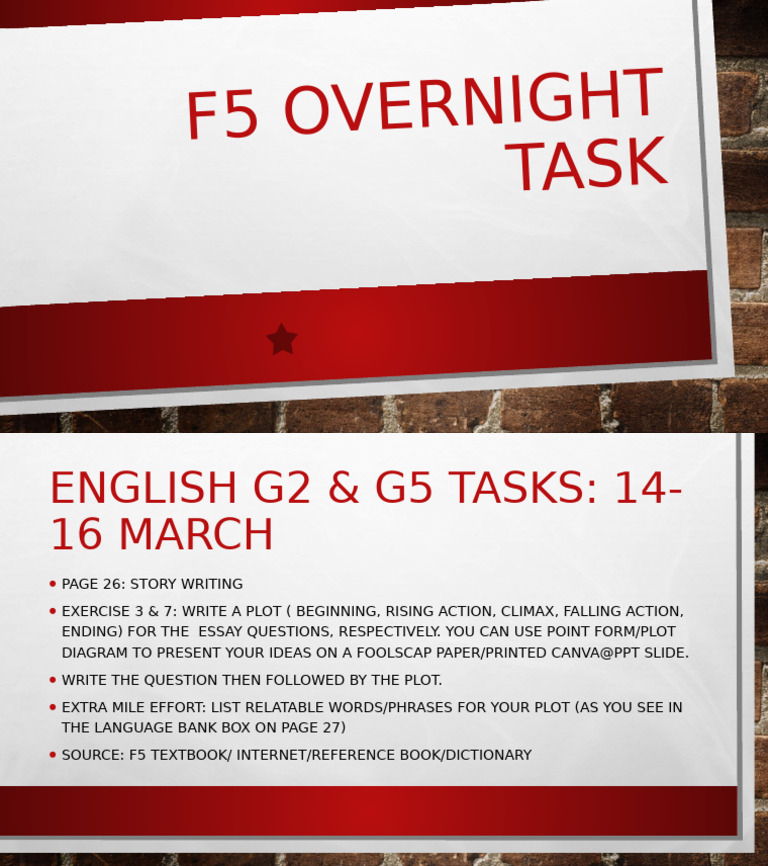f5 Overnight Task | PDF