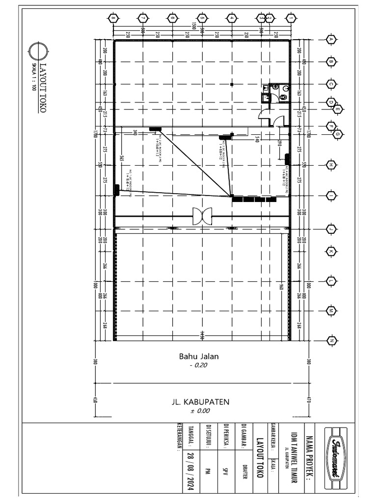 Layout Toko IDM Taniwel Timur | PDF