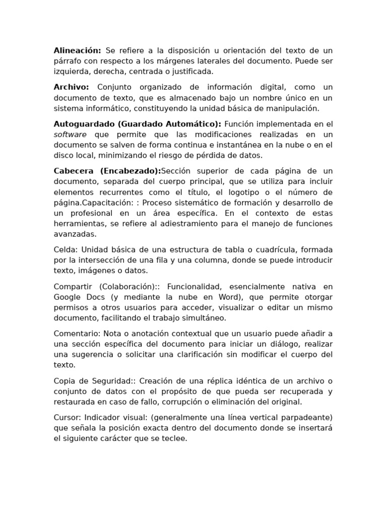 Glosario 2 | PDF | Archivo de computadora | Informática