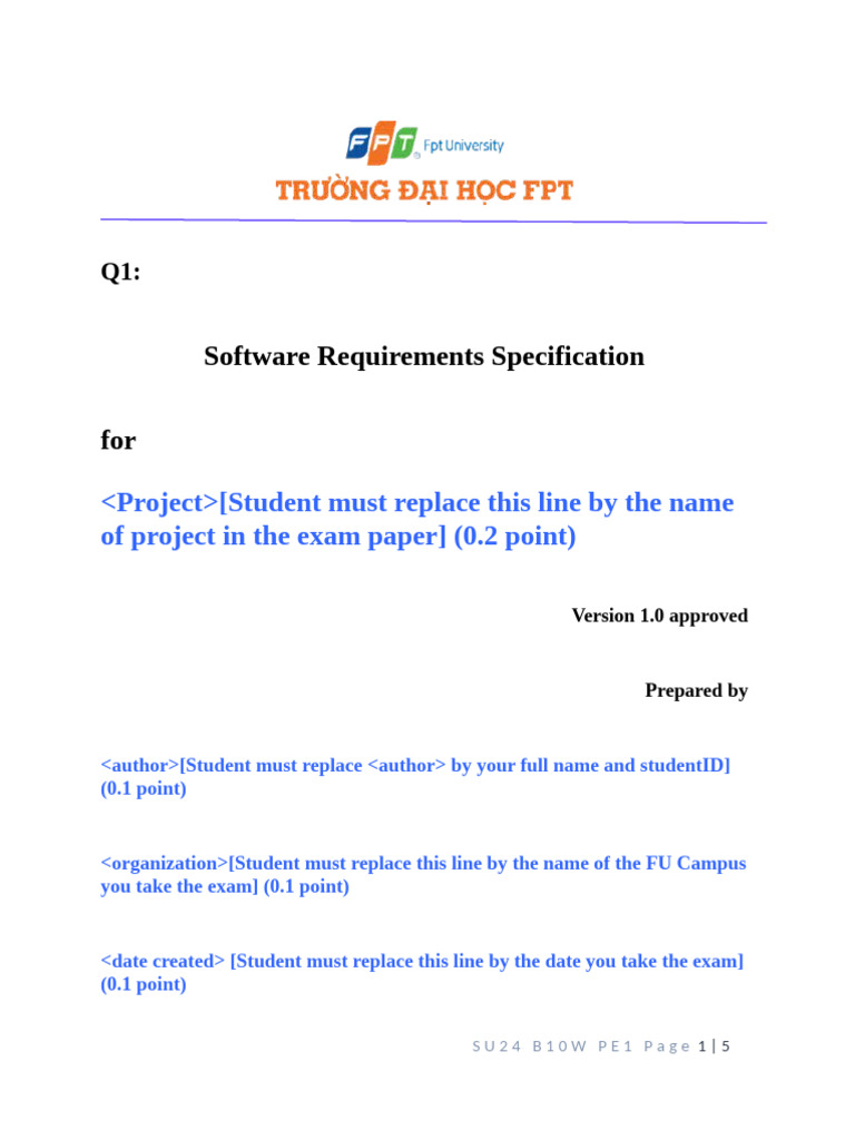 SWR302 SU24 B10W PE1 Template | PDF
