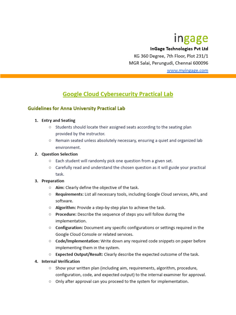 Google Cloud Cybersecurity Lab Guide | PDF | Encryption | Security