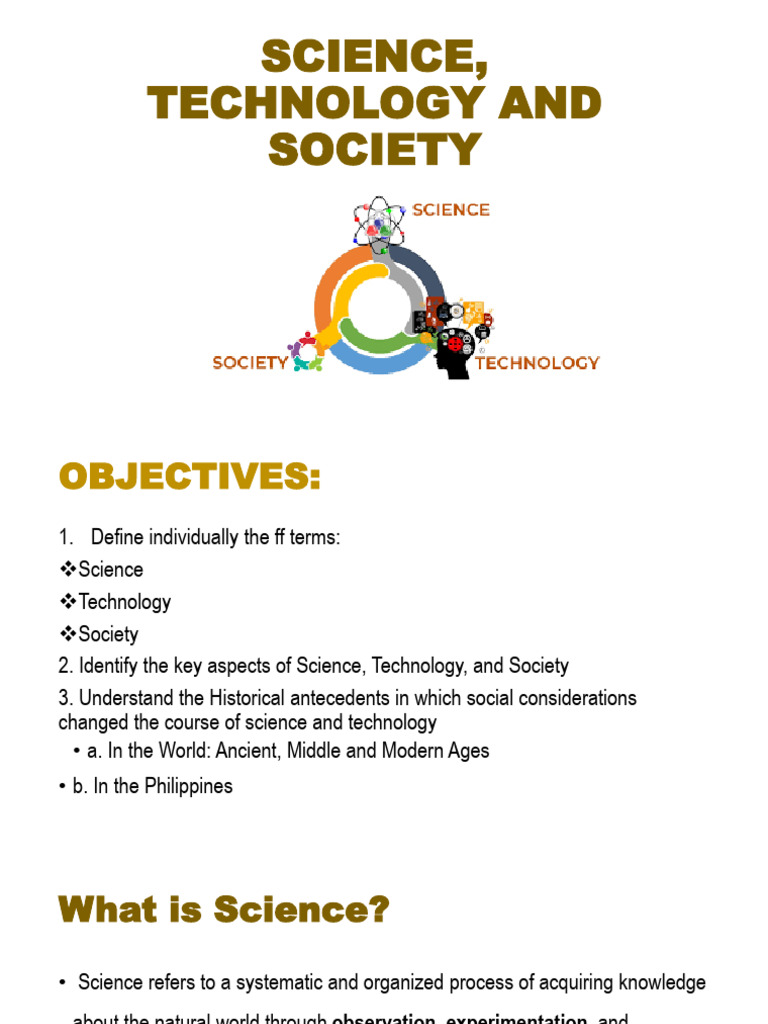 Science, Technology, and Society Overview | PDF | Science | Knowledge