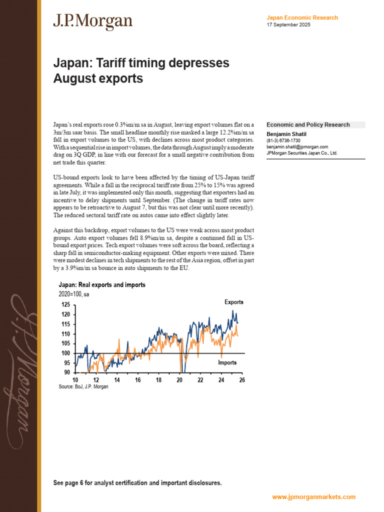 68cbc6be00900001 JPM Japan Tariff Timing Depresses August Exports 2025 ...
