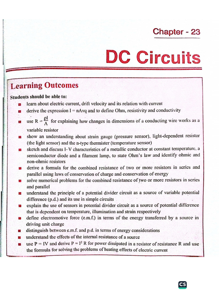 DC Circuit | PDF