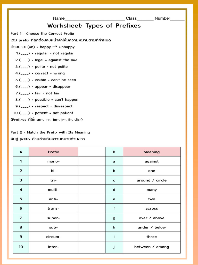 Prefixes Worksheet and Exercises | PDF | Chess Openings | Chess