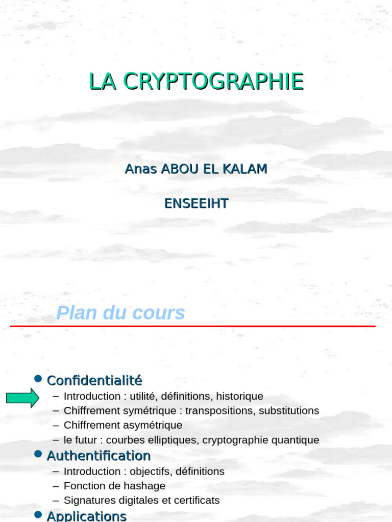 Cours Complet | PDF | Cryptage | Cryptanalyse