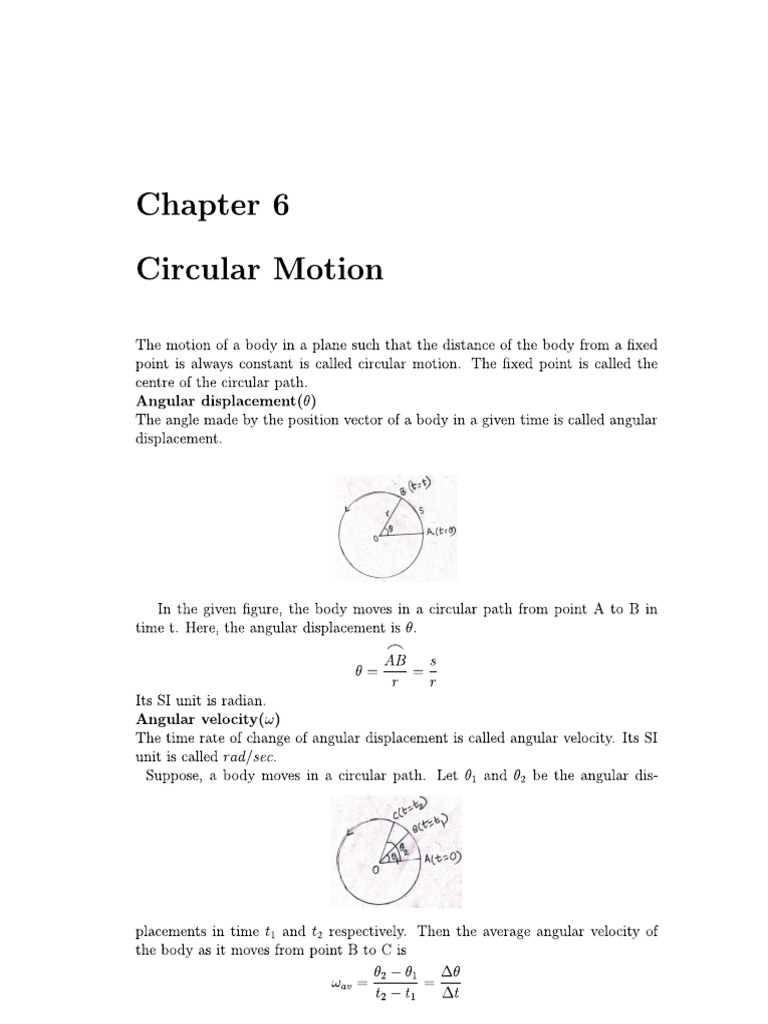 Circular Motion | PDF