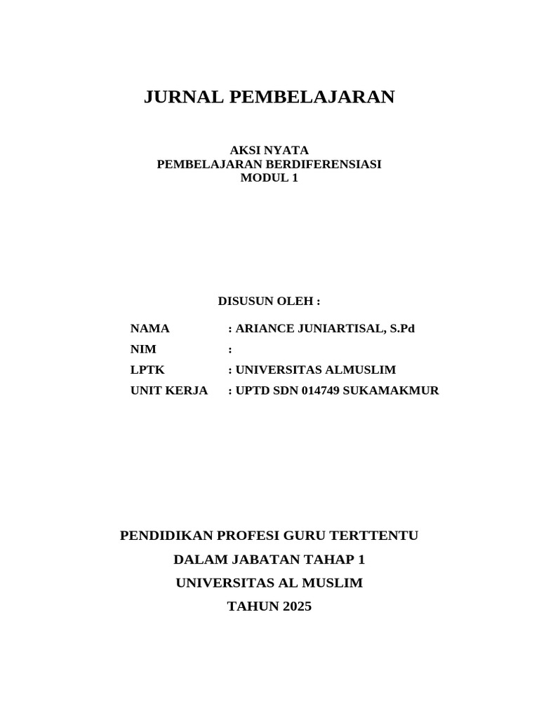 JURNAL PEMBELAJARAN | PDF