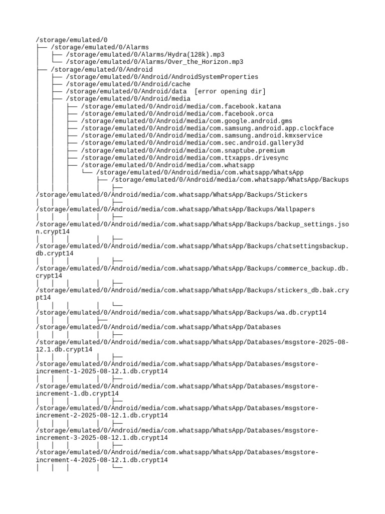 Android File Structure Overview | PDF