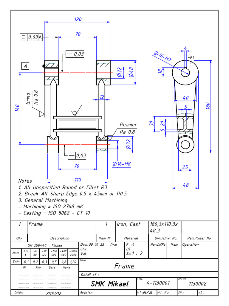 Frame | PDF | Metalworking