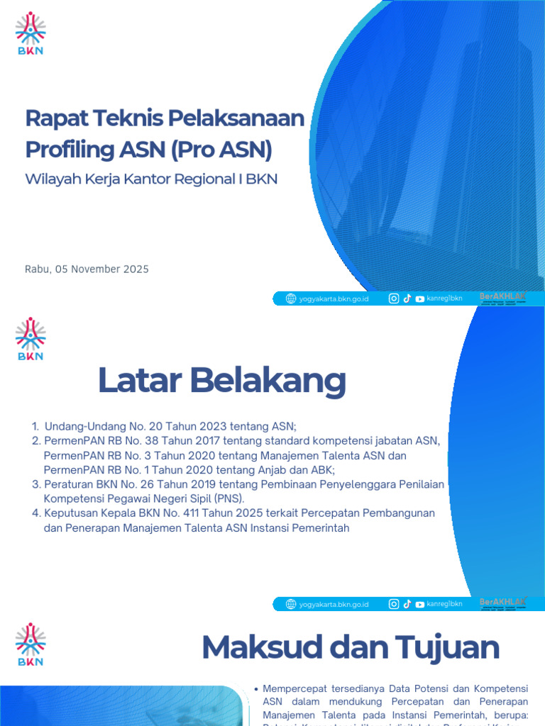Panduan Pelaksanaan Profiling ASN | PDF