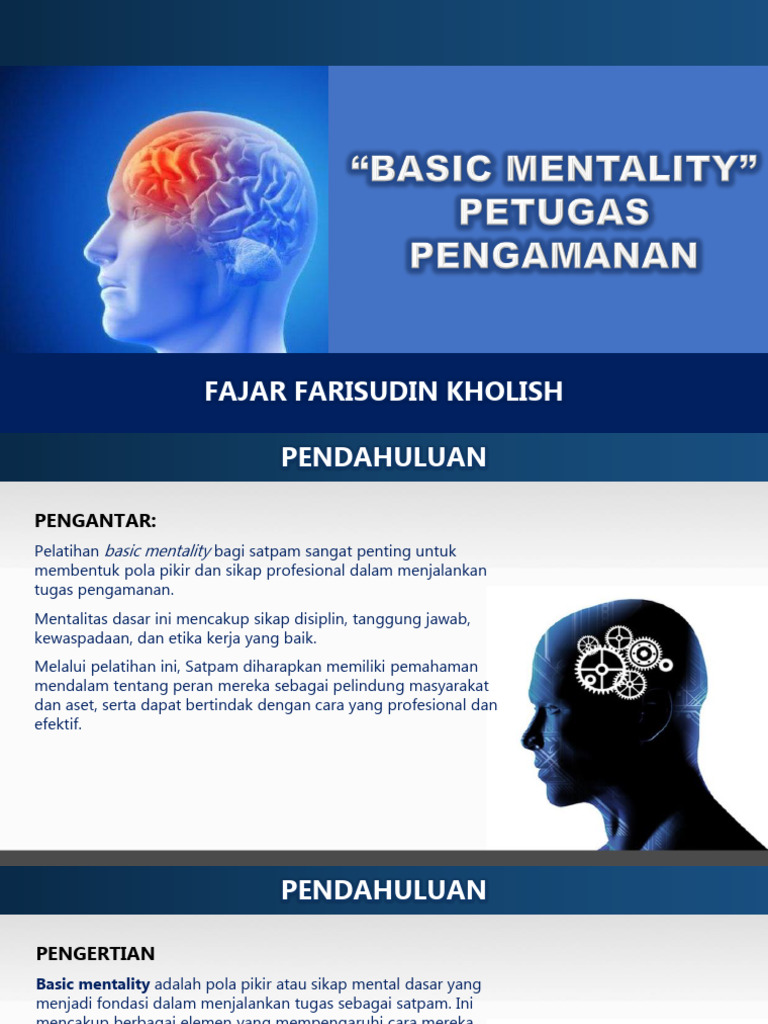 Pelatihan Mentalitas Dasar Satpam | PDF