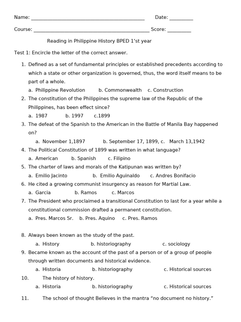 Finals Reading in Philippine History | PDF | Spanish East Indies ...