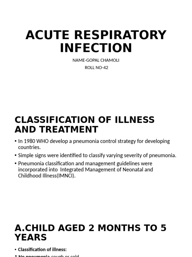 Acute Respiratory Infection | PDF | Pneumonia | Vaccines