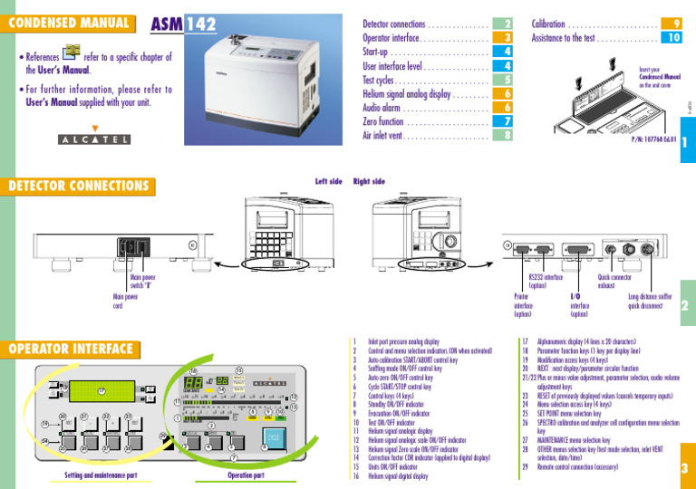 ASM 142 Condensed User Manual | PDF | Valve