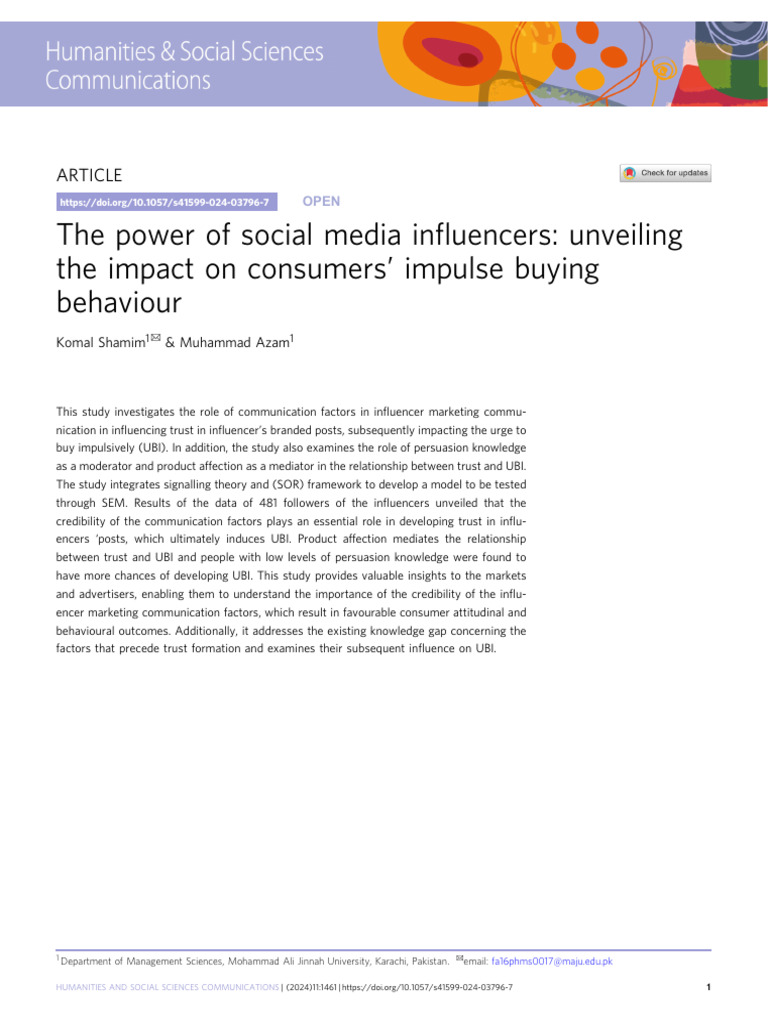 The Power of Social Media Influencers Unveiling The Impact On Consumers ...