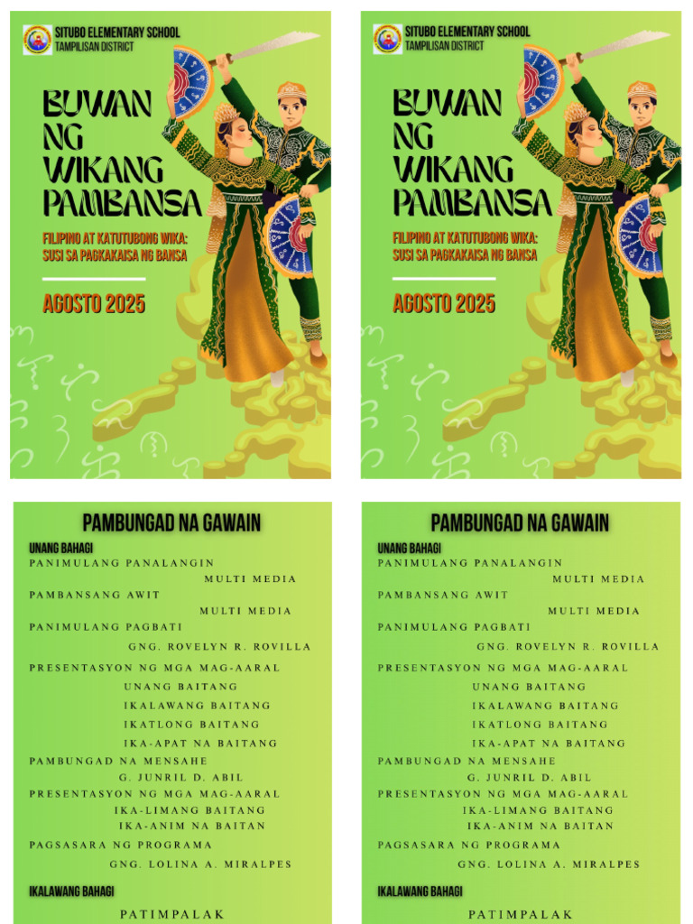 Filipino Program | PDF