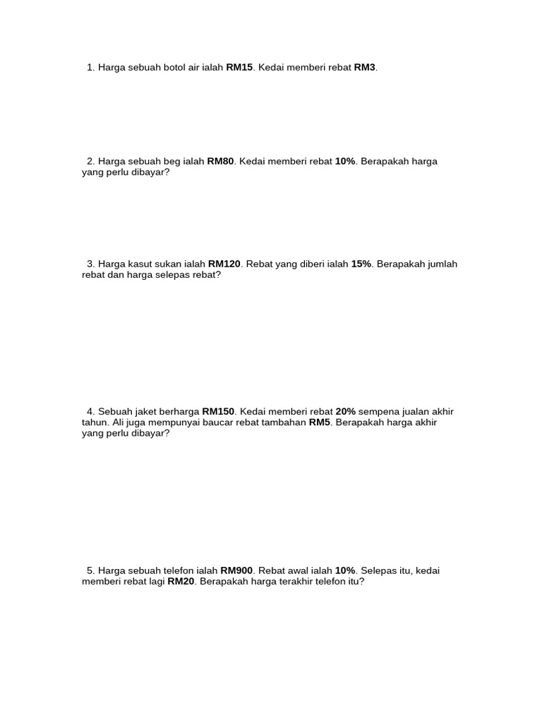 Latihan Rebat | PDF