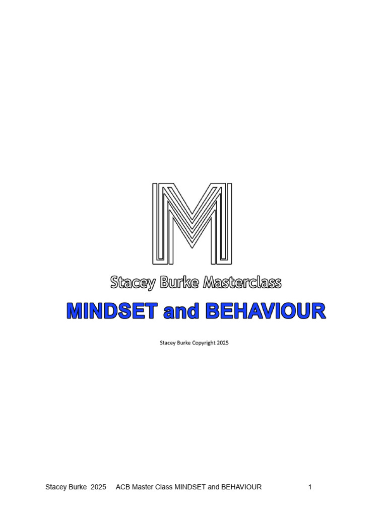 ACB Trading Mindset and Behavior Guide | PDF