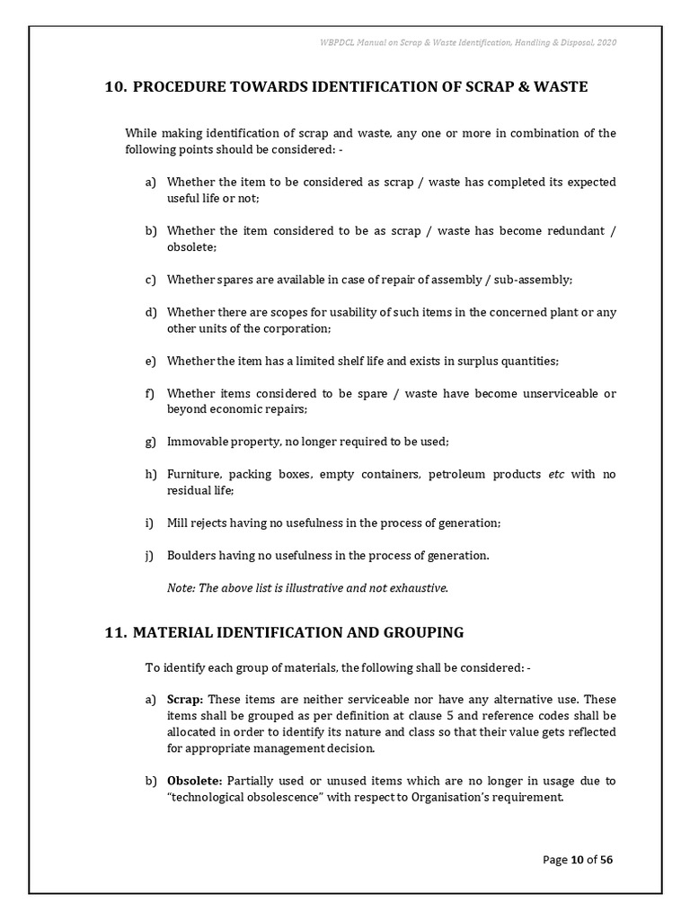Scrap and Waste Management Procedures | PDF | Scrap | Auction